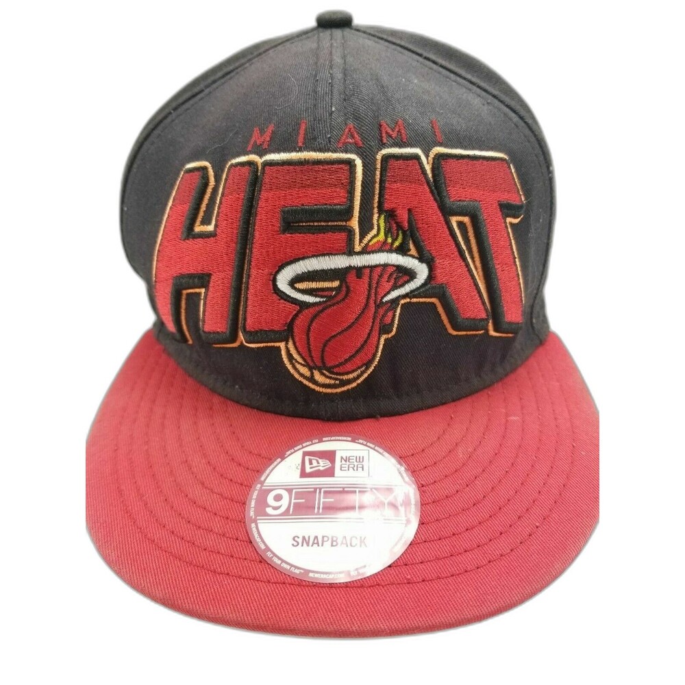 New Era 9Fifty Miami Heat Hardwood Classics HWC 3D Snapback Orange Undervisor